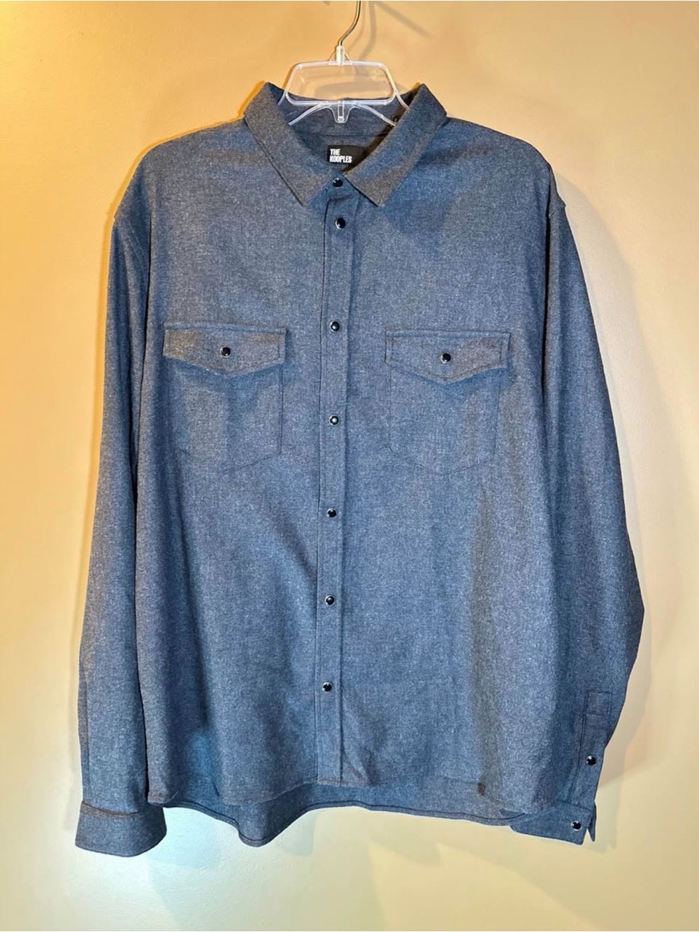 The Kooples Men's Button Down Shirt Dark Greg Size XXL